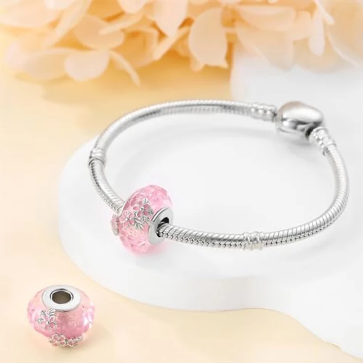 ChenYuTe 925 Sterling Silber Charms für Armbänder, Anhänger mit 4,6 mm Loch, kompatibel mit Pandora Armbändern, für Frauen – Bild 3