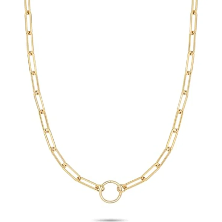 Tamaris Halskette TJ-0678-N-45, Damen-Halskette aus Edelstahl in IP Gold, 45 cm mit Karabinerverschluss – Bild 1