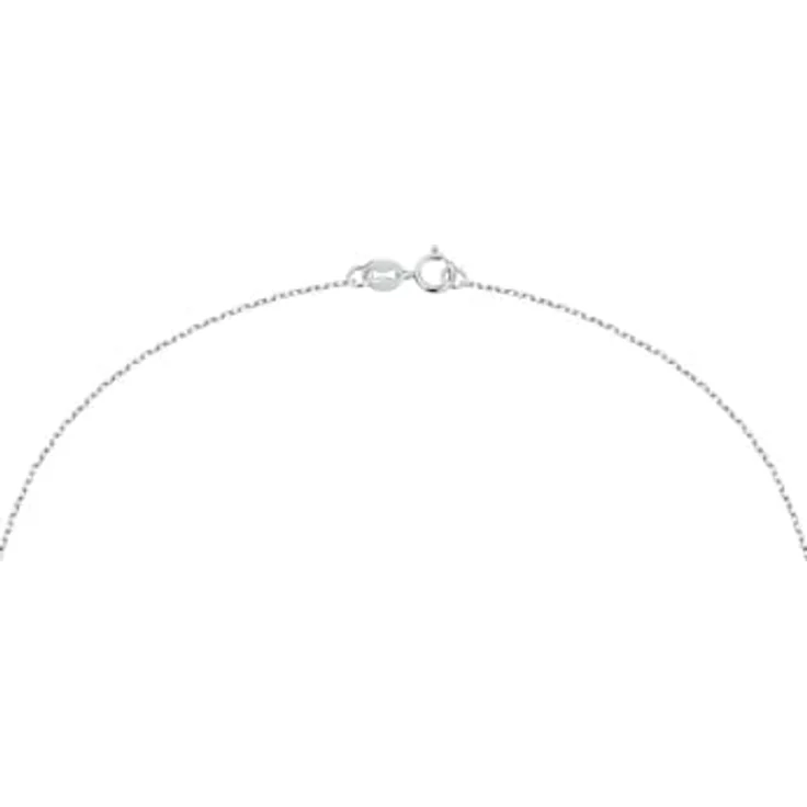 CHRIST Damen-Halskette 375er Weißgold mit 1 Diamant, One Size – Bild 5