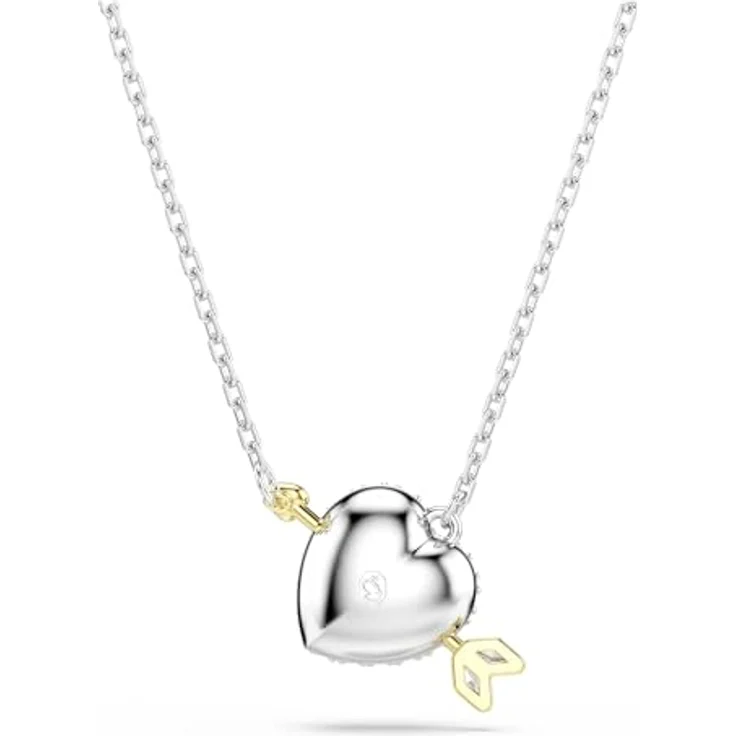 Swarovski Idyllia Herz-Anhänger, rhodiniert mit Swarovski Zirconia, Metallmix, Weiß – Bild 5