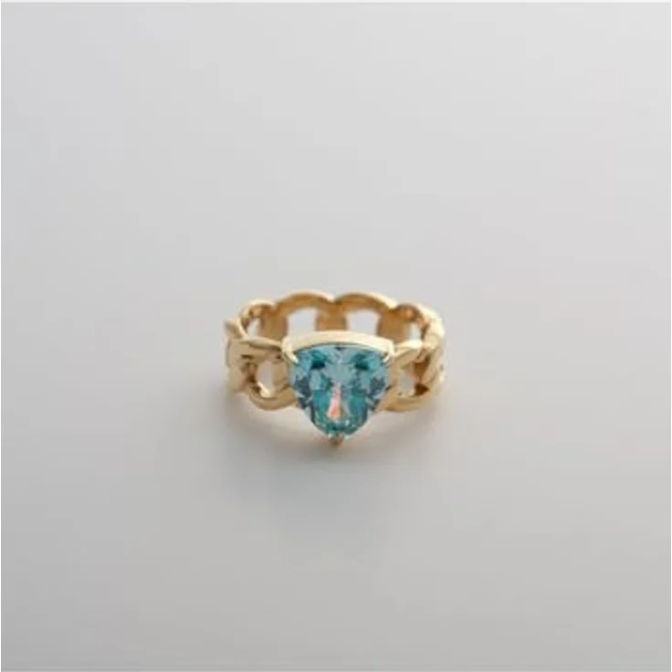 Guido Maria Kretschmer Damen-Damenring Edelstahl mit Zirkonia, Gelbgold 32031756 – Bild 2