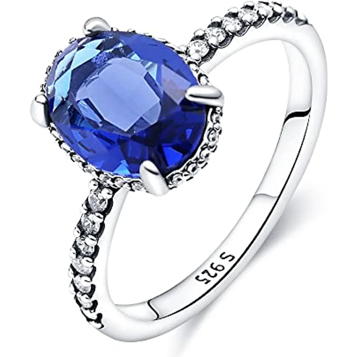 KUNSIR 925 Sterling Silber Damenring, Liebesknoten Criss Cross Design mit Zirkonia, Retro-Vintage Stil, Geschenkverpackung – Bild 1