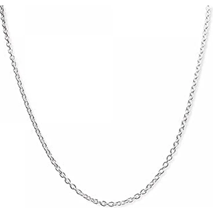 PANDORA Damen Halskette Silber 925er Sterling Silber, Rundankerkette, 45 cm verstellbar auf 42 cm und 38 cm, Karabinerverschluss