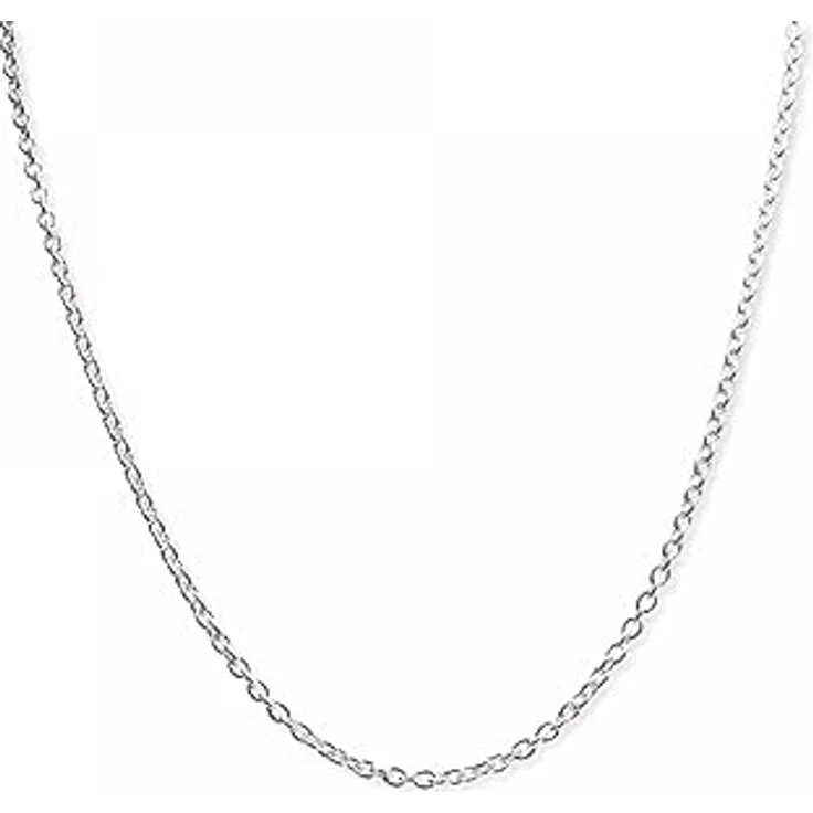 PANDORA Damen Halskette Silber 925er Sterling Silber, Rundankerkette, 45 cm verstellbar auf 42 cm und 38 cm, Karabinerverschluss – Bild 1