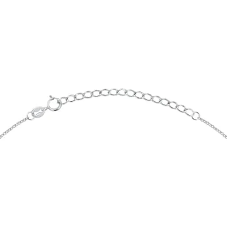 FAVS Damen-Halskette 925er Silber mit 40 Zirkonia, One Size – Bild 2