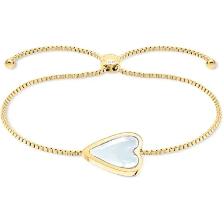 Liebeskind Berlin Damen Armband LJ-1737-B-23, Edelstahl IP Gold, 24 cm mit Slider-Verschluss – Bild 2