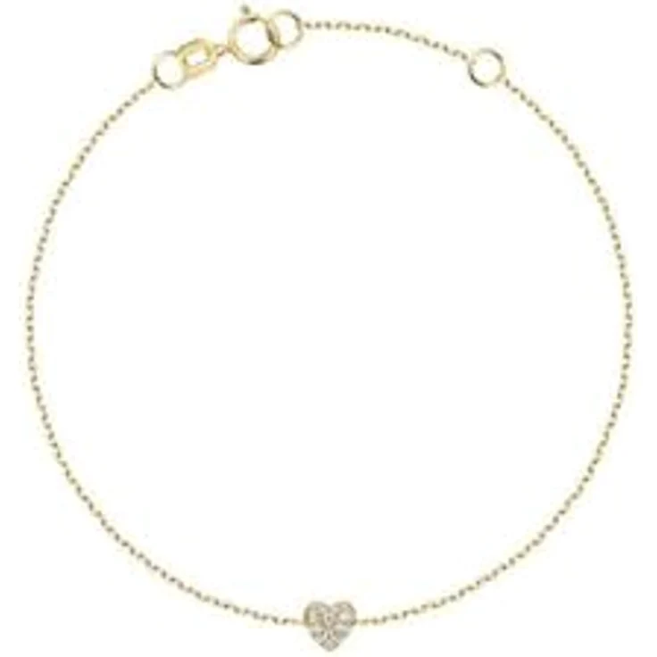 FAVS Damen-Armband 375er Gelbgold mit 17 Zirkonia, One Size – Bild 1