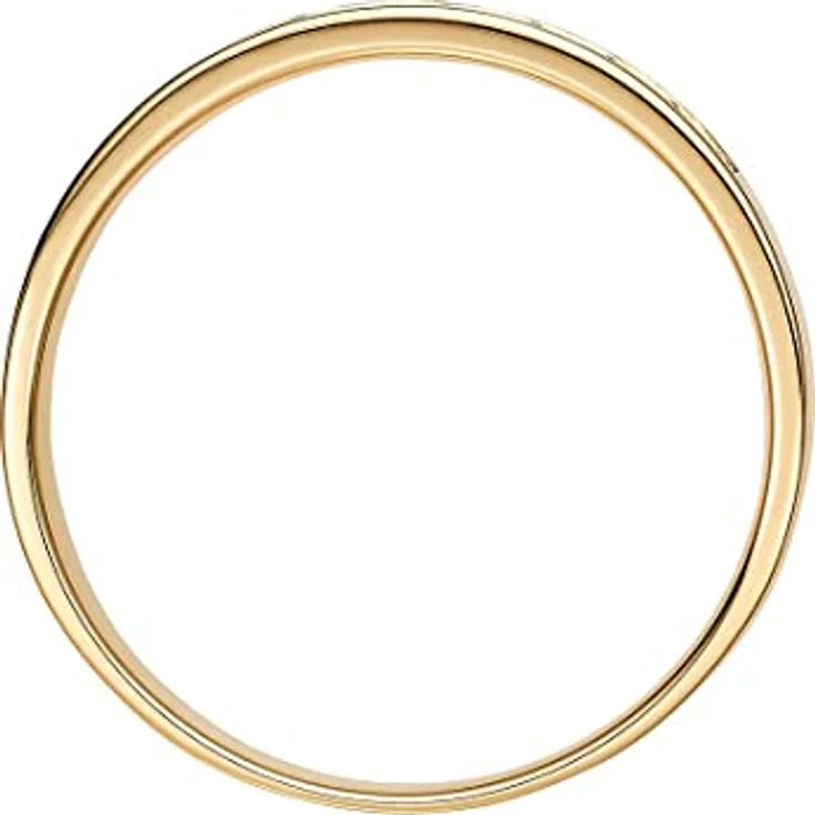 CHRIST Damenring 585er Gelbgold mit 10 Diamanten, Breite 0,27 cm, Stärke 1,1 mm – Bild 2