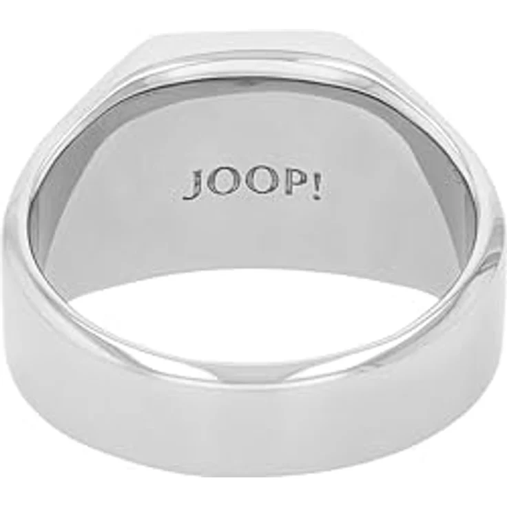 JOOP! Herren Siegelring aus Edelstahl, mit schwarzem Linienstein, 12 mm, in Schmuck Geschenk Box – Bild 3