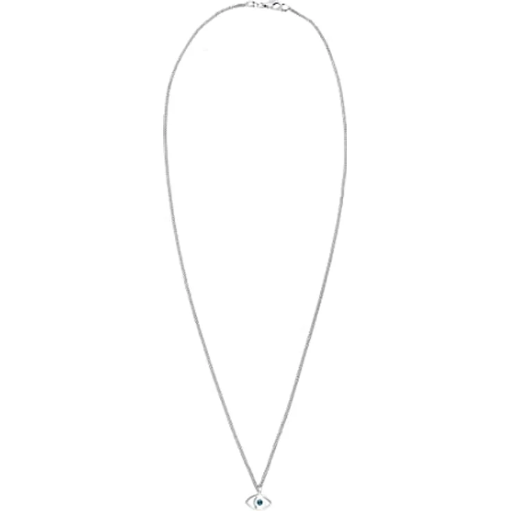 Elli Halskette Damen Evil Eye Anhänger mit blauem Kristall, 925 Sterling Silber, handgefertigt – Bild 3