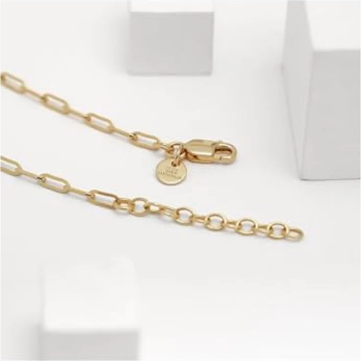 Guido Maria Kretschmer Damen-Kette 925er Silber mit 1 Diamant, Gold, One Size – Bild 3