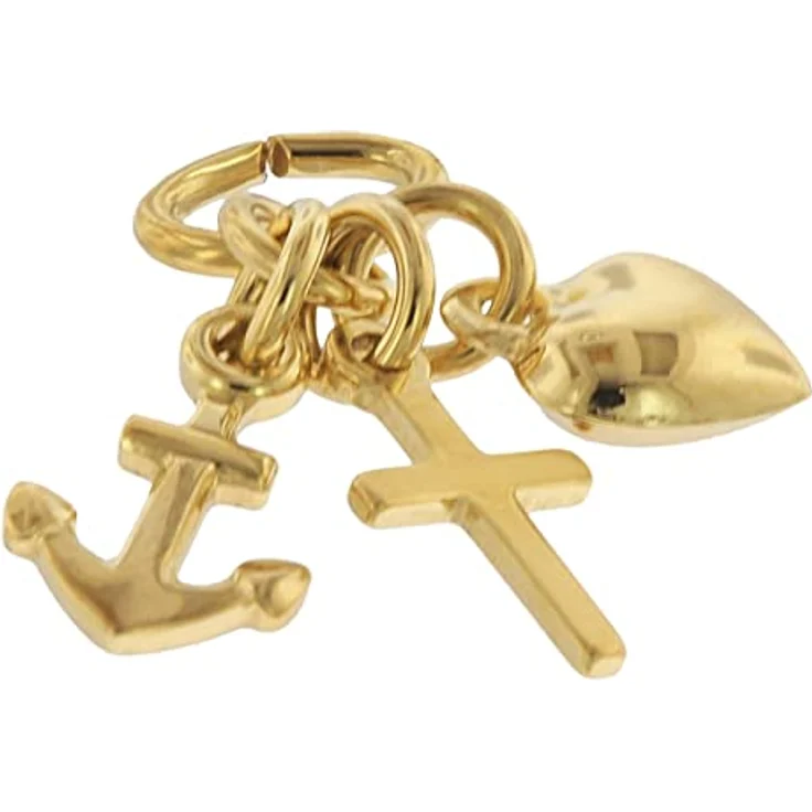 trendor Anhänger Glaube-Liebe-Hoffnung Gold 333/8 Karat, 16 mm, Damen Schmuck – Bild 2