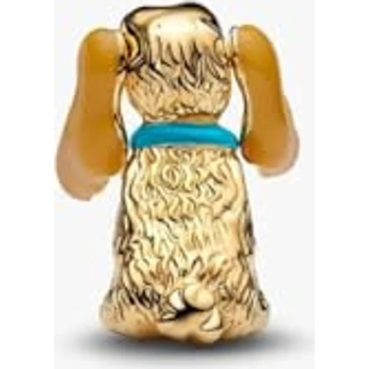 PANDORA Charm Disney Lady Anhänger, 14 Karat vergoldet mit beweglichen Ohren und Emaille, kompatibel mit Moments, 764468C01 – Bild 2