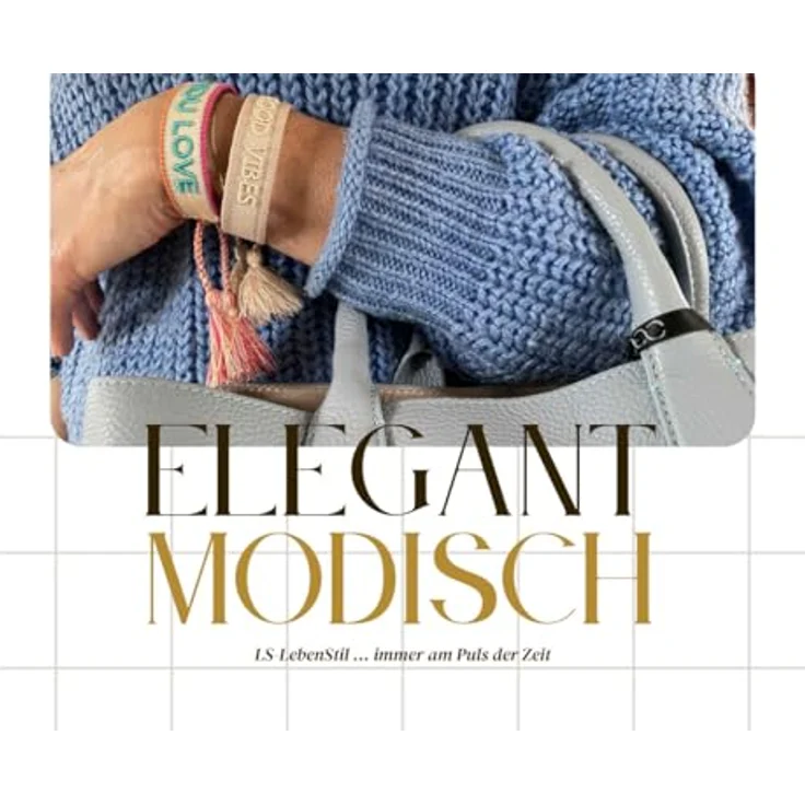 LS-LebenStil Exklusives Statement Armband - Happiness Lache, Sage Grün, 16-20cm, bestickt, Boho Canvas Webarmband mit Quasten – Bild 5