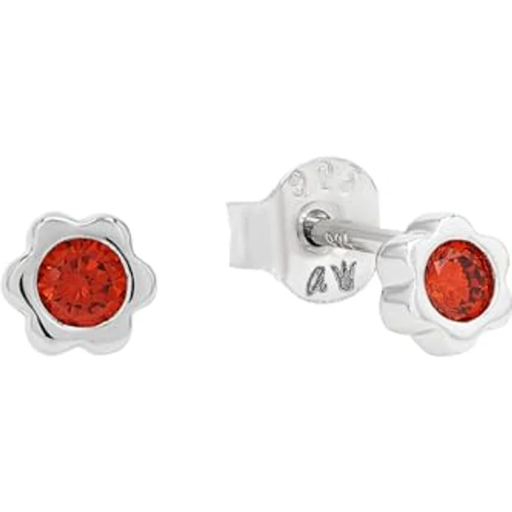 Prinzessin Lillifee Paar Ohrstecker Blume, 925 Sterling Silber mit Zirkonia, ca. 4 mm – Bild 1