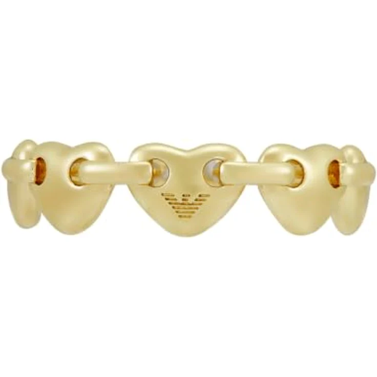 Emporio Armani Damenring EGS33327105.5, goldfarbenes Metall, poliertes Finish, 5,5 mm Länge, 7,5 mm Breite – Bild 5