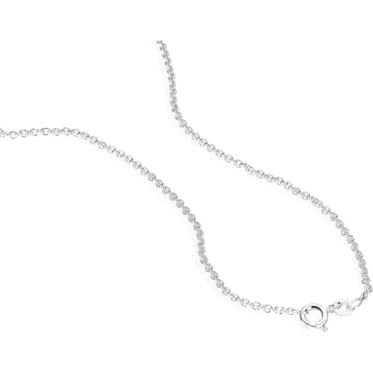 NKlaus 65cm Ankerkette 925 Silber, filigrane Halskette mit 1,1mm Breite, 2,4g, elegantes Collier für Damen – Bild 2