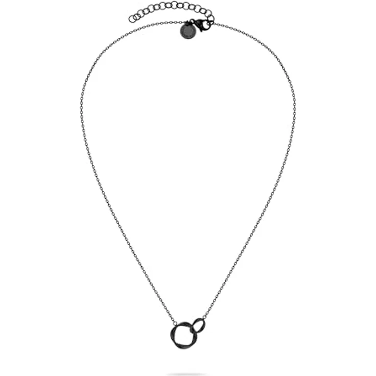 Liebeskind Berlin Halskette LJ-1551-N-45 IP Black, Edelstahl-Ankerkette, 45 cm, Karabinerverschluss – Bild 2