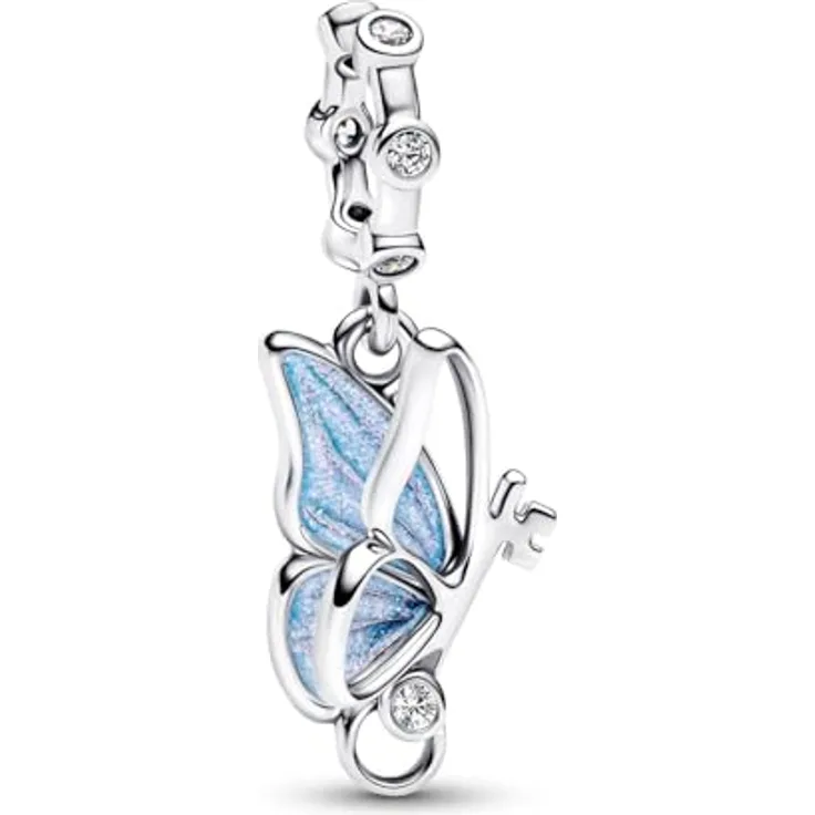 PANDORA Charm-Anhänger Silber Schmetterling mit Zirkonia, 794241C01