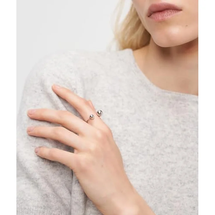 Liebeskind Berlin Damen Ring LJ-1728-R-56, Edelstahl in IP Rhodium, Größe 56 – Bild 3