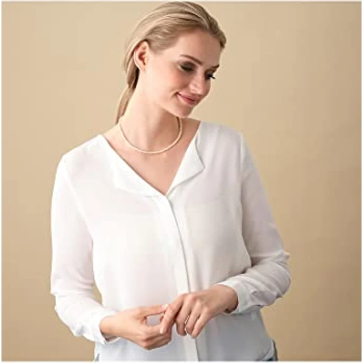 CHRIST Damen-Halskette 375er Gelbgold mit Süßwasserperle, 45 cm Länge, One Size – Bild 5