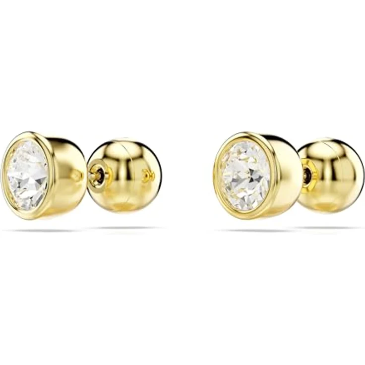 Swarovski Imber 5681552, Ohrstecker in Gold mit Swarovski-Kristall-Besatz, XL-Größe, klar und glänzend – Bild 3
