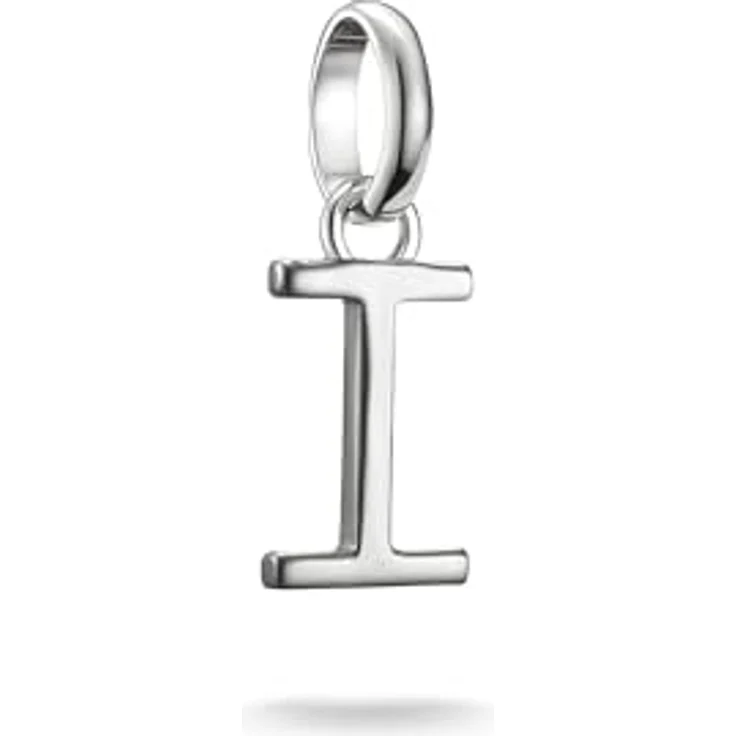Thomas Sabo Charm Club Connect Charm-Anhänger Buchstabe I, aus recyceltem 925 Silber mit filigraner Öse, flexibel tragbar – Bild 1