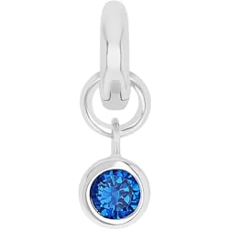 Amor Charm "Januar" 925 Sterling Silber Damen Charms mit Zirkonia, 1,5 cm, Geschenkbox – Bild 1