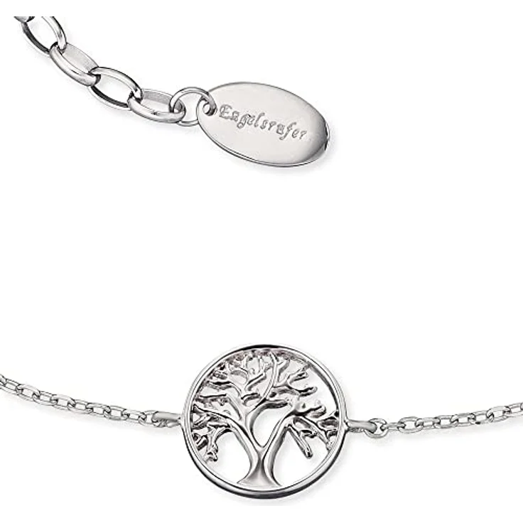 Engelsrufer Fußkette LEBENSBAUM, rhodiniertes 925er-Sterlingsilber, handgefertigt – Bild 2