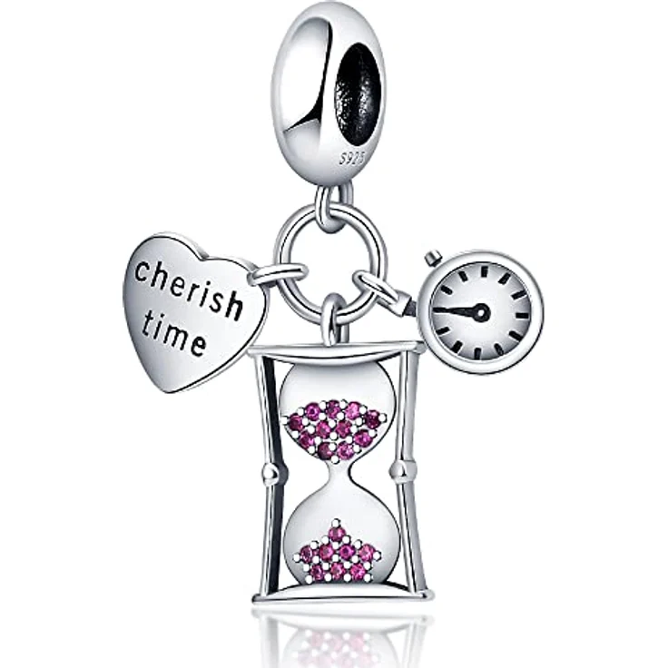 Pandach Charm Anhänger für Armband und Halskette, 925 Sterling Silber mit Zirkonia, kompatibel mit Europäischen Armbändern – Bild 1