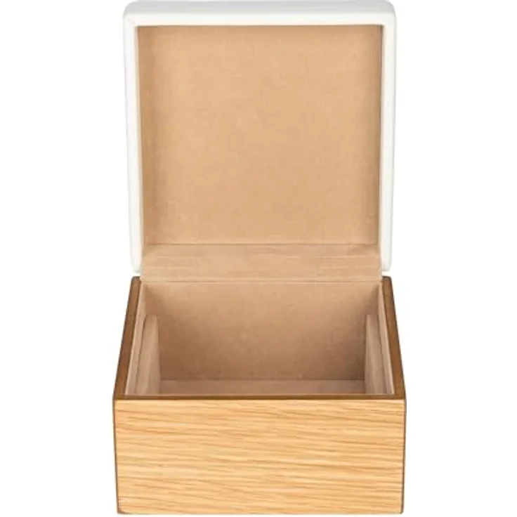 Windrose Schmuckkästchen wood/cream, handgefertigte Aufbewahrung für Schmuck mit weicher Innenpolsterung