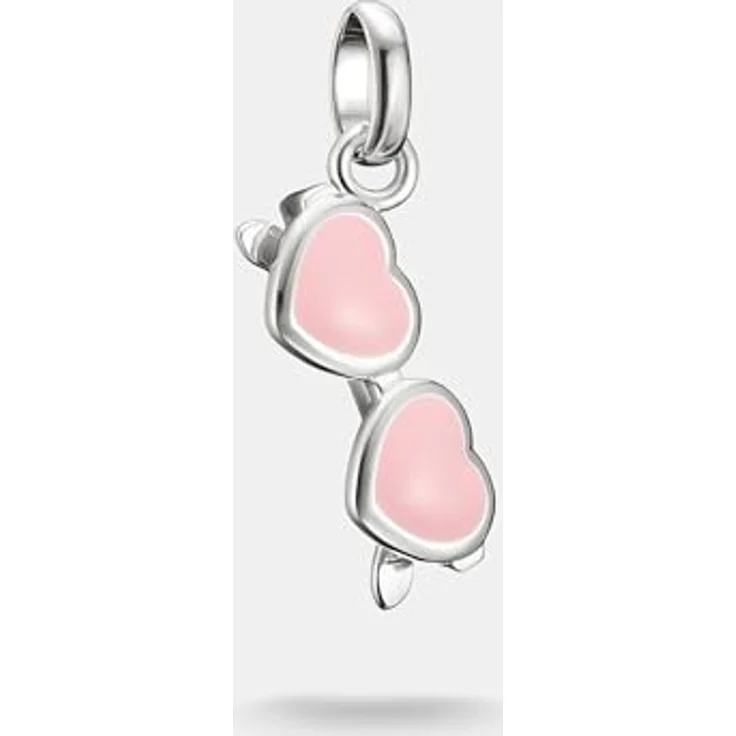 THOMAS SABO Charm-Anhänger Pink Sonnenbrille, 925er Sterlingsilber mit Kaltemail, Charm Club Anhänger – Bild 4