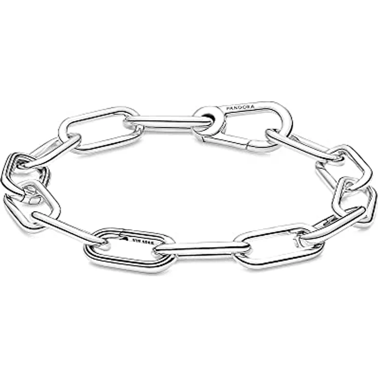 PANDORA ME Link Chain Armband 17,5cm aus Sterling-Silber, mit 3 Connectors und Karabinerverschluss, kompatibel mit PANDORA ME Armbändern, 599588C00-3 – Bild 1