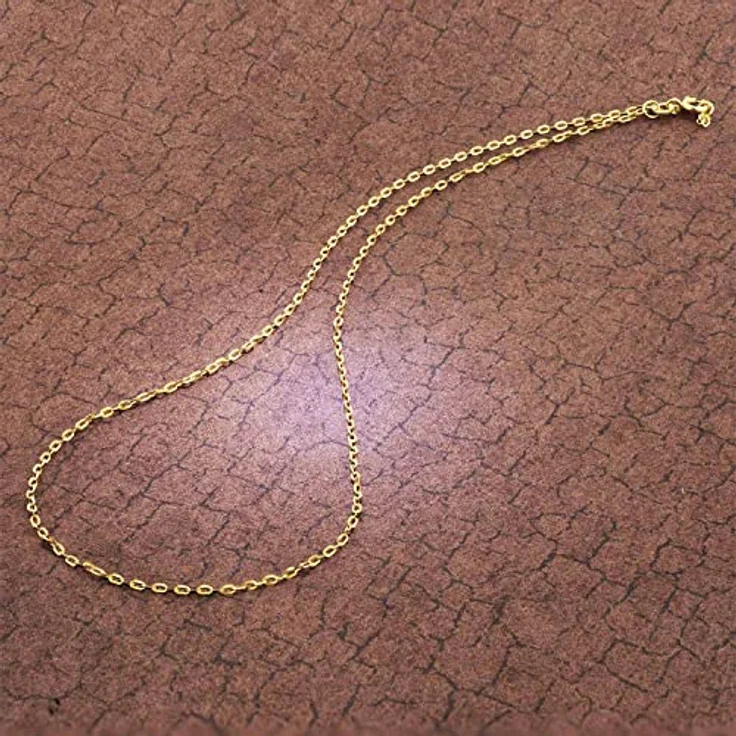 trendor Halskette Gold 333/8K Flachanker-Design 1,3 mm Breite, eleganter Halsschmuck aus Echtgold für Damen, 50 cm, in Geschenkbox – Bild 2
