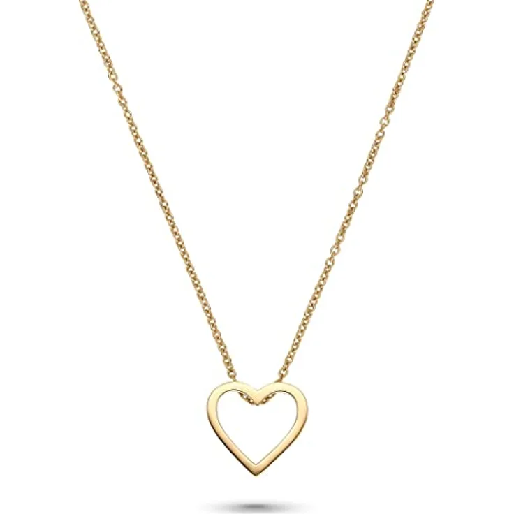 CHRIST Damen-Halskette 375er Gelbgold, 45 cm lang, schlichtes Design mit Anhänger