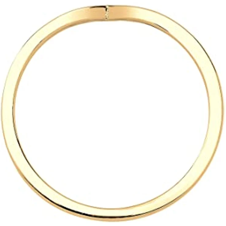 Elli V-Form Stacking Ring Damen, 925 Sterling Silber vergoldet, handgefertigt, anlaufgeschützt – Bild 3