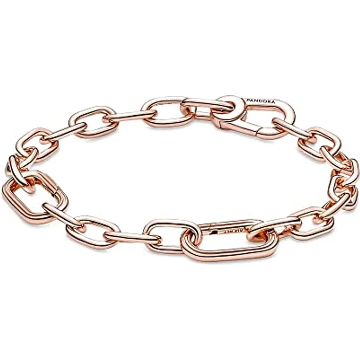 PANDORA ME Armband "Gliederkette" 14k rosévergoldet, 20 cm, mit austauschbaren Links und zwei Connectors