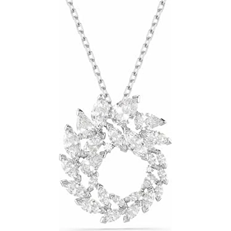 Swarovski Mesmera Anhänger, Marquise-Schliff, Weiß, Rhodiniert, mit Swarovski Zirconia – Bild 1