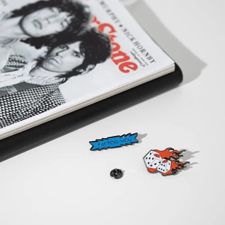 Grupo Erik Set Pins The Rolling Stones, 4 Anstecknadeln aus Zinklegierung mit emailliertem Finish, 2,5 bis 4 cm – Bild 4