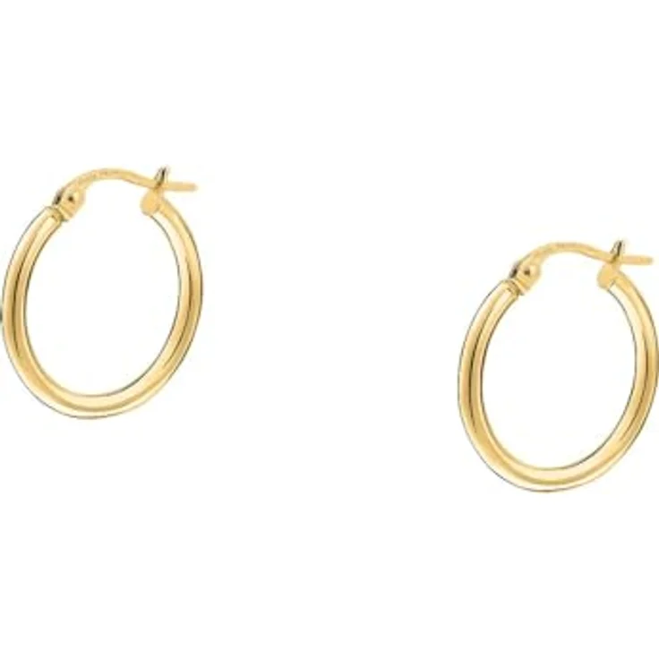 CHRIST Damen-Creolen 585er Gelbgold, zeitloser Schmuck für Damen, One Size – Bild 1
