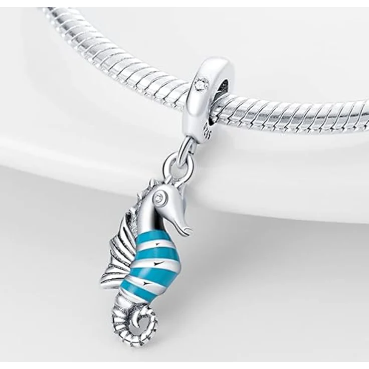 TINSLO Charm Anhänger Damen, 925 Sterling Silber, Zirkonia, kompatibel mit Pandora Armbändern und Halsketten, modisches Design für Frauen und Mädchen – Bild 2