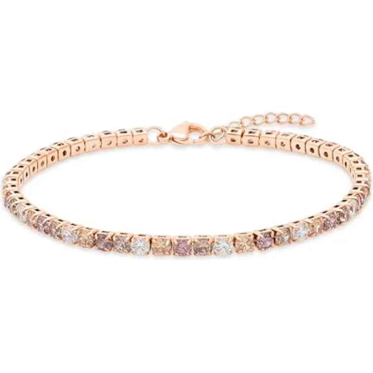 s.Oliver Bracelet - Elegantes goldenes Armband aus poliertem Edelstahl - verstellbar bis 20 cm - wasserfest & hautfreundlich