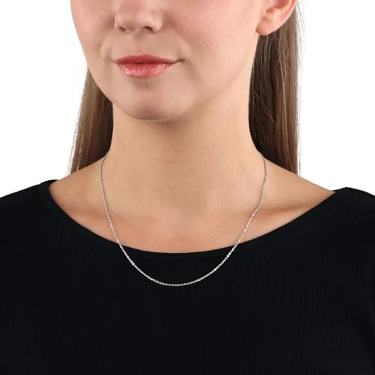 Amor Collier 925 Sterling Silber Unisex Halsschmuck, 40 cm, mit Federringverschluss, in Geschenkbox, Modell 2017788 – Bild 4
