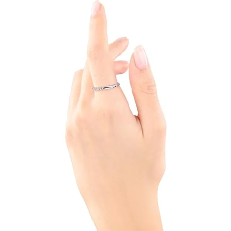 s.Oliver Damenring 925 Sterling Silber im Regenbogen Design, mit synthetischen Zirkonia, Geschenkbox, 2037842 – Bild 3