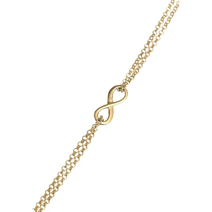 Elli Damen-Armband Infinity Symbol, 925 Sterling Silber vergoldet, handgefertigt, anlaufgeschützt – Bild 4