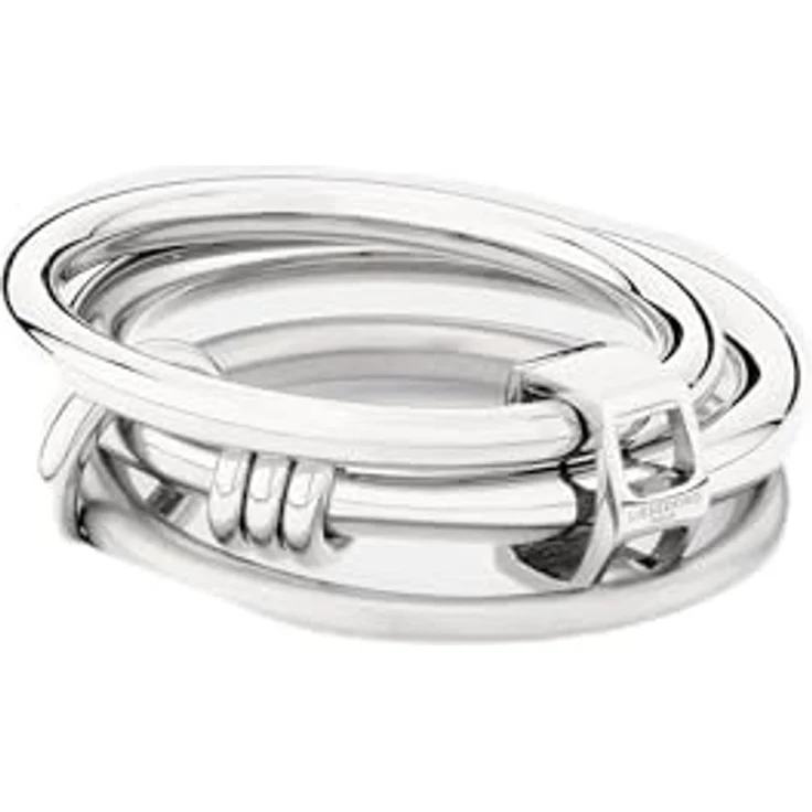LIEBESKIND Ring LJ-1426-R-58, Damenring aus poliertem Edelstahl, silber, Größe 58 – Bild 1