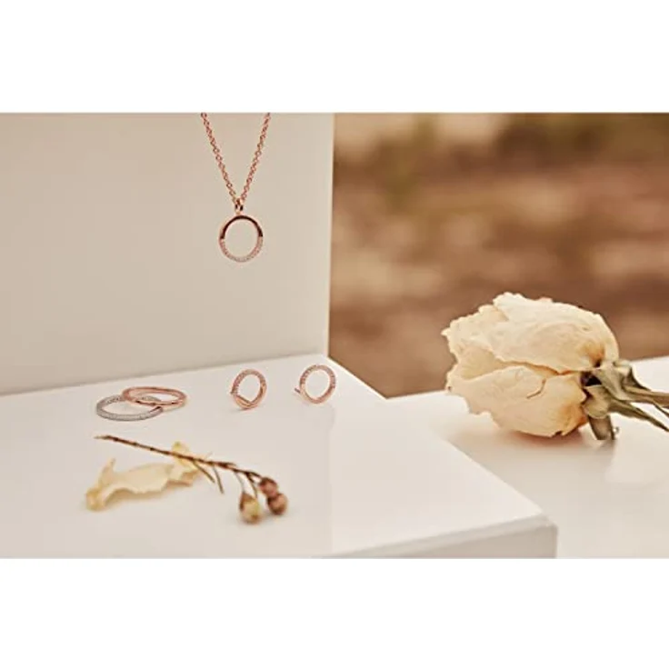 s.Oliver Damen-Halskette mit Notenschlüssel-Anhänger, 925 Sterling Silber mit Zirkonia, 42+3 cm, inklusive Schmuck Geschenk Box – Bild 3