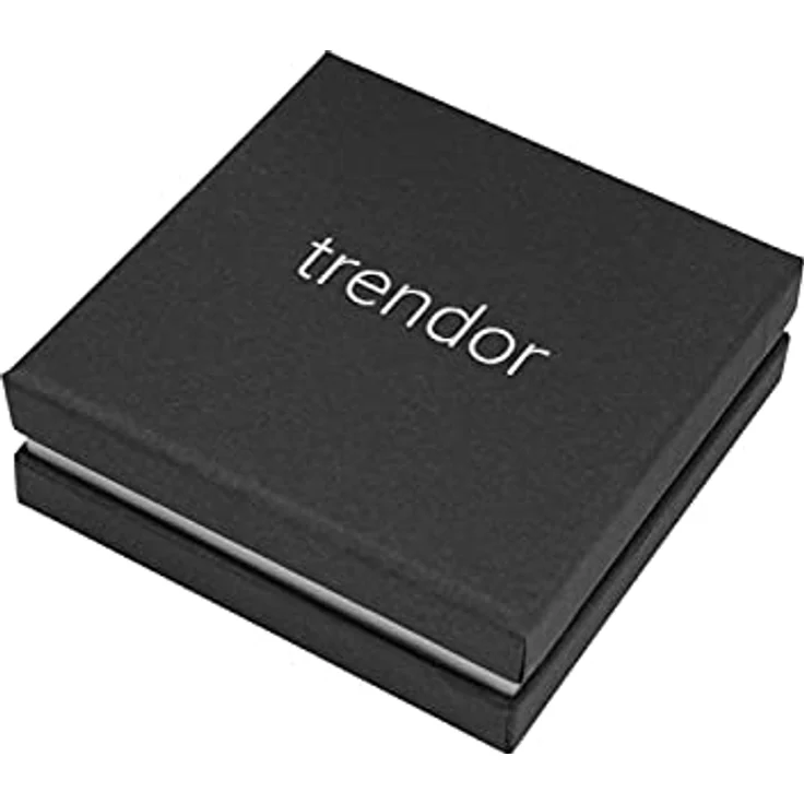 trendor Ohrringe 585 Weißgold 14 Karat, 4,5 mm mit synthetischen Zirkonias, eleganter Ohrschmuck für Damen und Herren, Geschenkidee 75103 – Bild 5