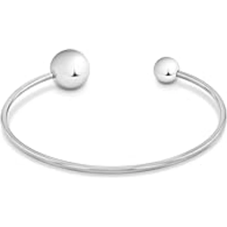 Calvin Klein Offenes Bangles Armband SCULPTURAL BUBBLES aus Edelstahl, 6 x 5,1 cm, modernes Design, glänzendes Finish – Bild 2