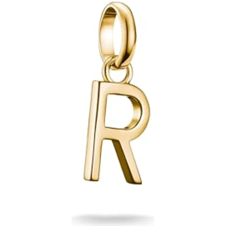 Thomas Sabo Charm Club Connect Charm-Anhänger Buchstabe R, 18k Vergoldung, recyceltes 925 Silber, CC1224-413-39 – Bild 1